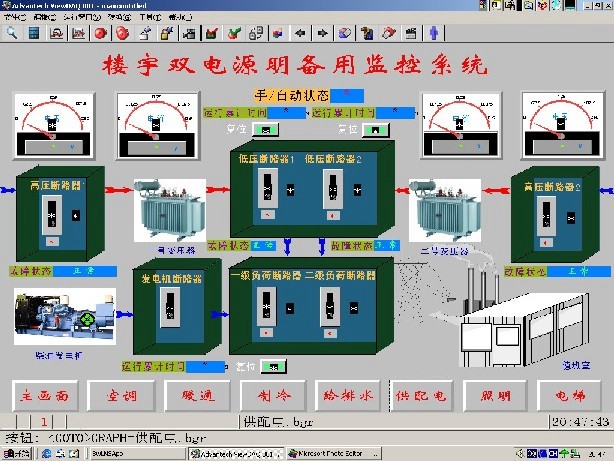 楼宇供配电监控系统实验实训软件